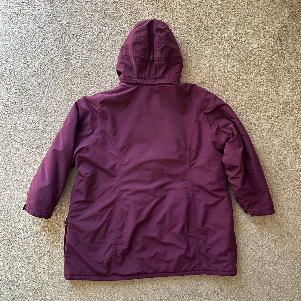 Lands End Jacket Womens 3X 24W-26W Squall Full Zip Hood Parka Nylon Waterproof - Picture 2 of 14